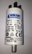 CAPACITOR GENERAL USE 4mF DOUBLE FASTON COMAR