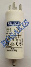 CAPACITOR GENERAL USE 8mF DOUBLE FASTON COMAR