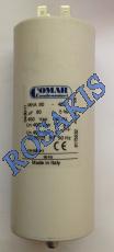 CAPACITOR GENERAL USE 80mF DOUBLE FASTON COMAR