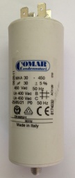CAPACITOR GENERAL USE 30mF DOUBLE FASTON COMAR