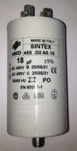 CAPACITOR GENERAL USE 18mF DOUBLE FASTON COMAR