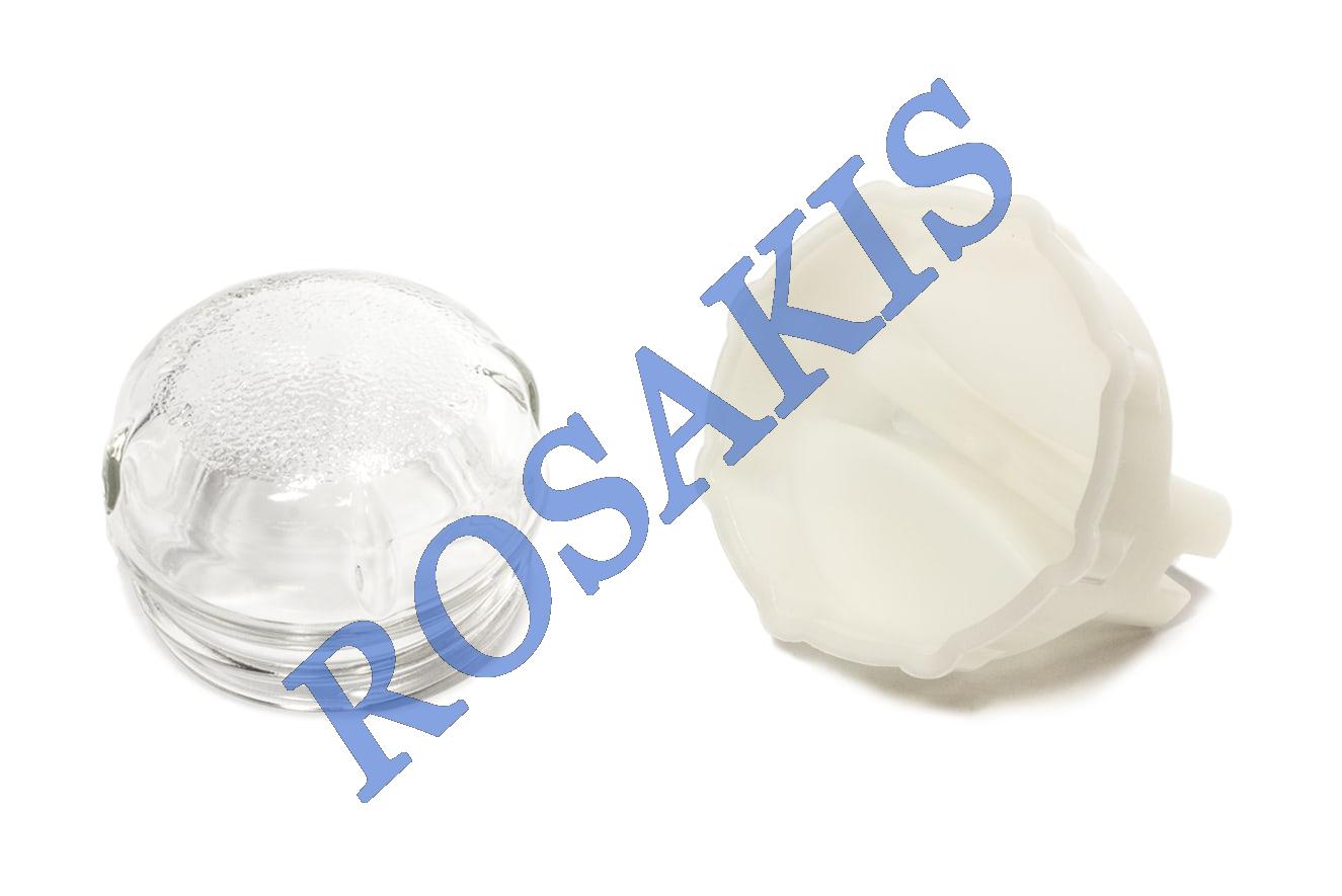 PLASTIC COVER AND GLASS (KIT) FOR OVEN LAMP  - BOSCH 00647309