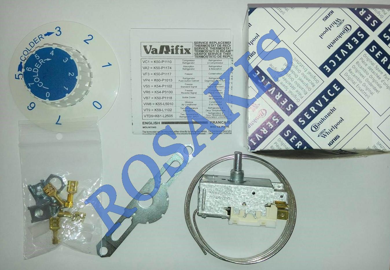 REFRIGERATOR THERMOSTAT GENERAL USE 3 CONTACTS RANCO VT9 KIT