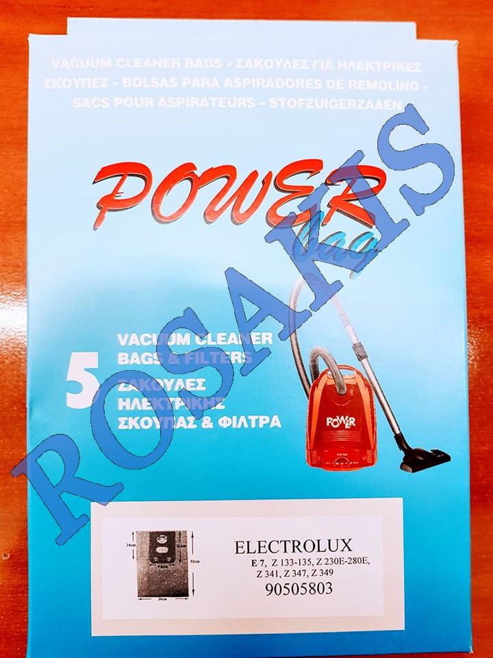 PAPER DUST BAG  ELECTROLUX E7  Ζ133-135