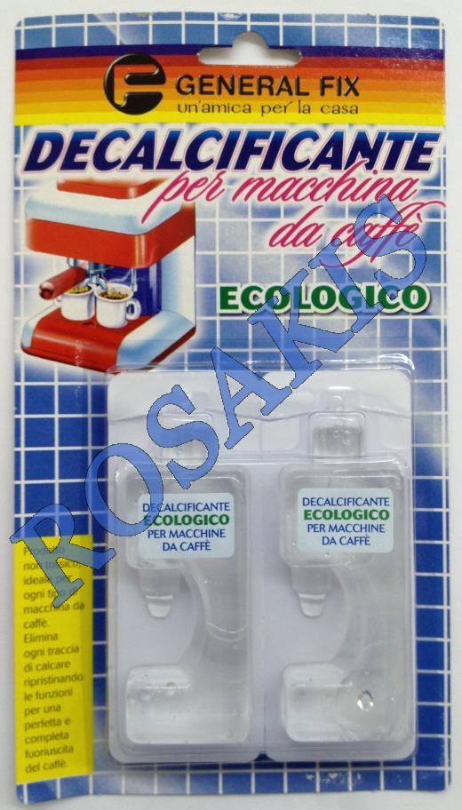 ECOLOGICAL DECALSIFICANTE FOR THE COFFEE MACINE GENERAL-FIX