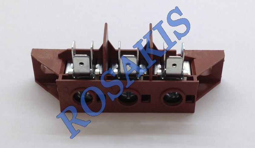 COOKER WIRE TERMINAL SUPPORT GENERAL 3 CONTACTS